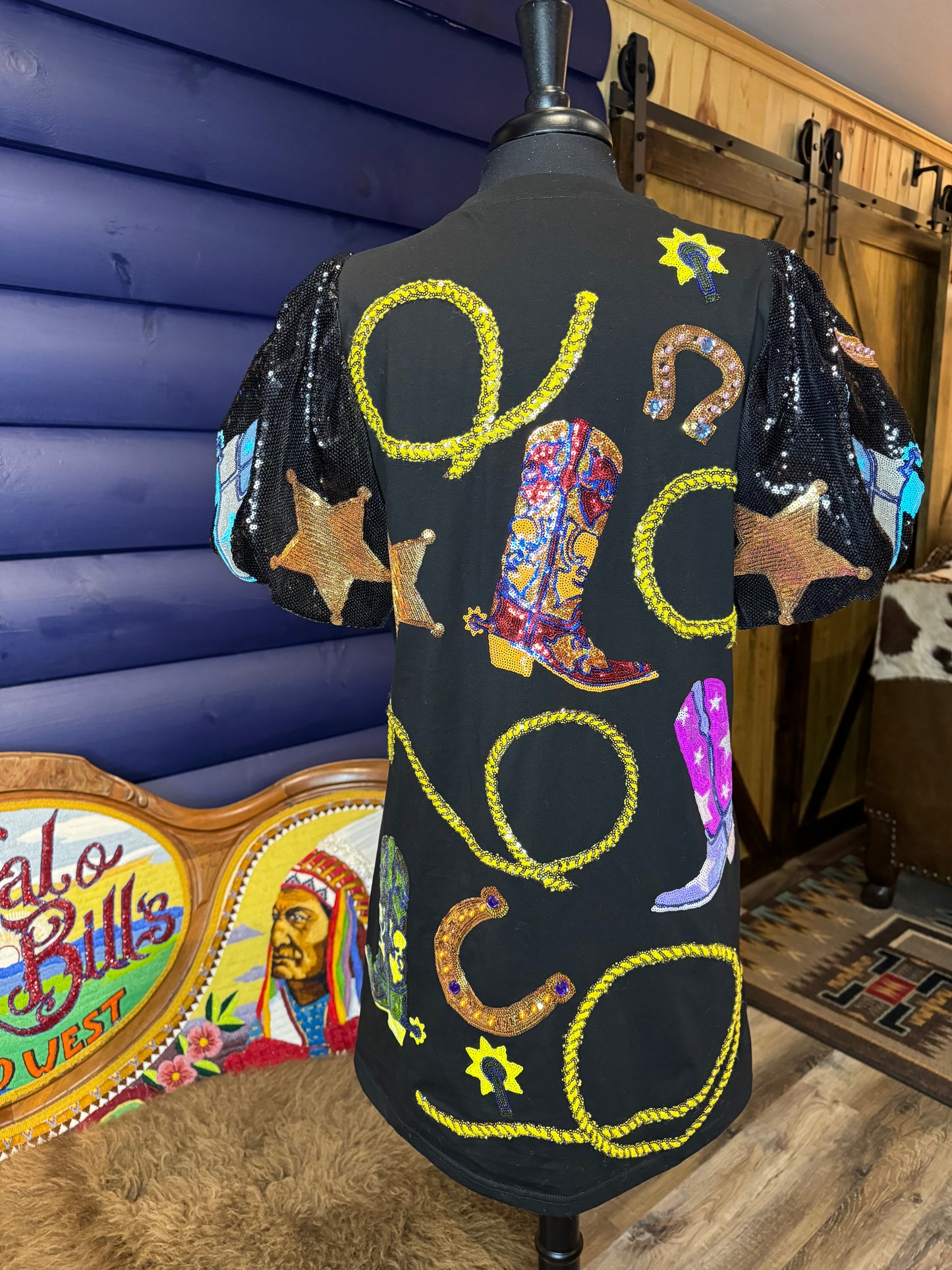 Cowgirl Icon Poof Sleeve Tunic/Dress