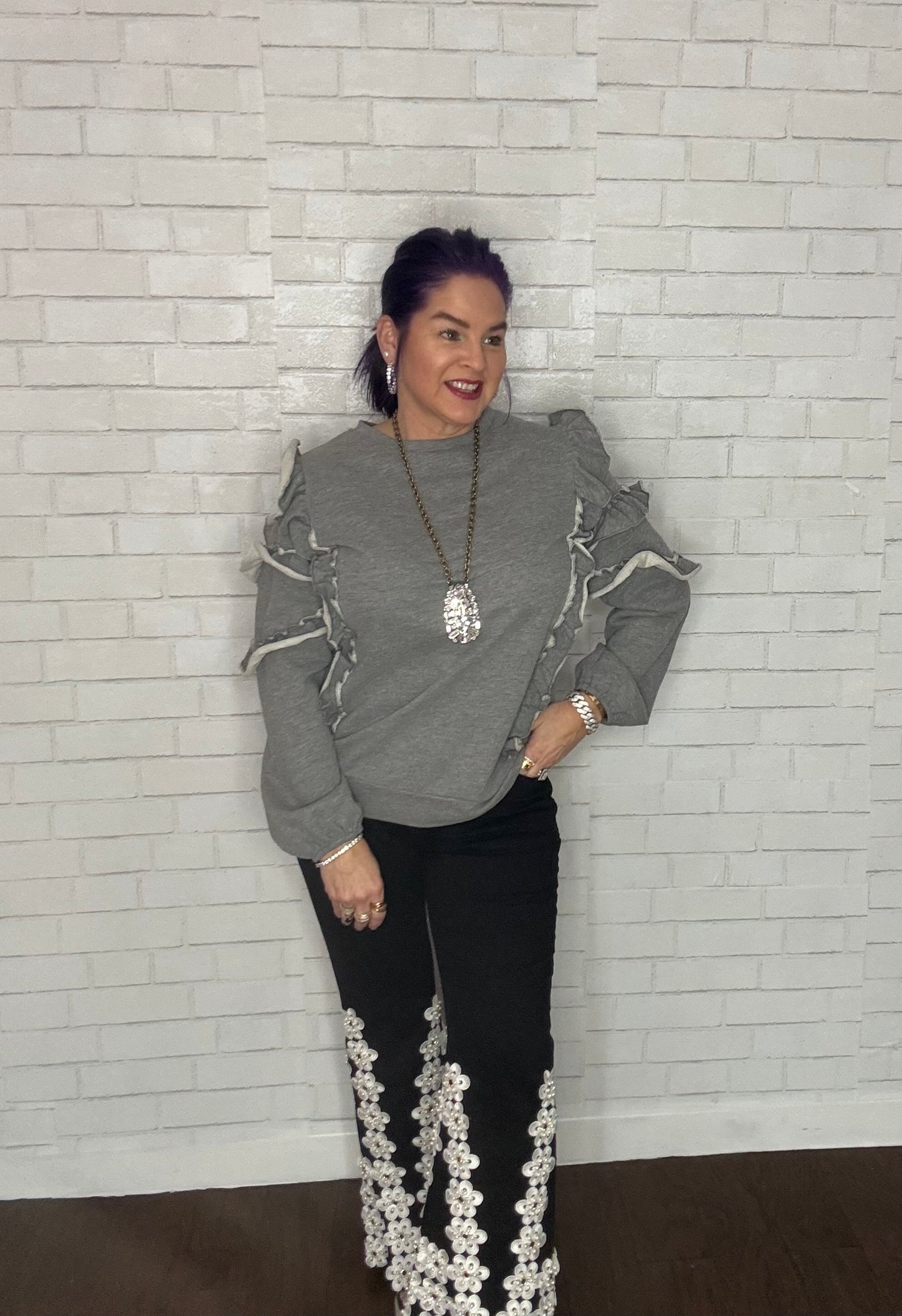 The Ruffle Sweatshirt