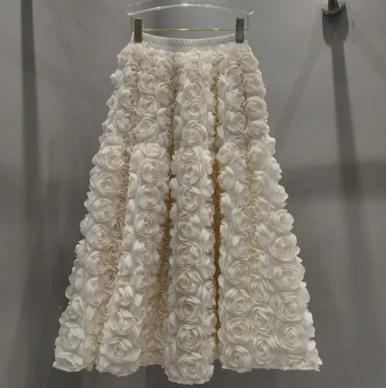 High-Waist Floral Skirt