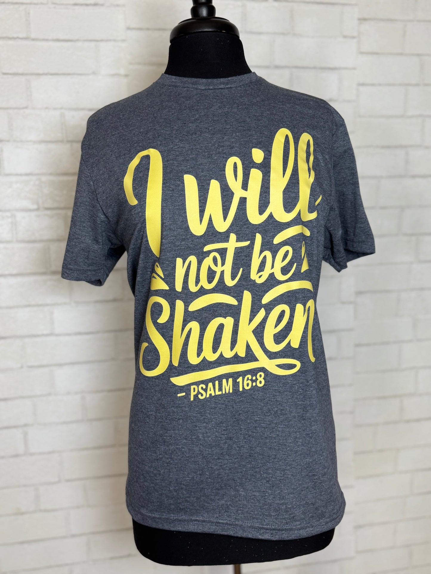 I will Not be shaken Psalm 16:8