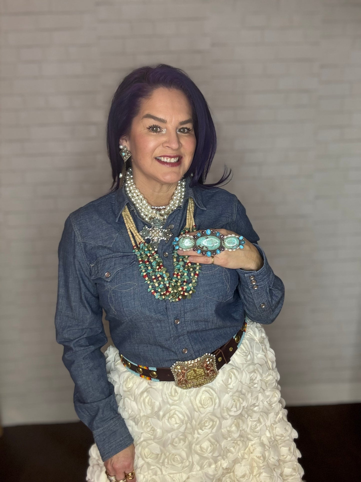 High-Waist Floral Skirt