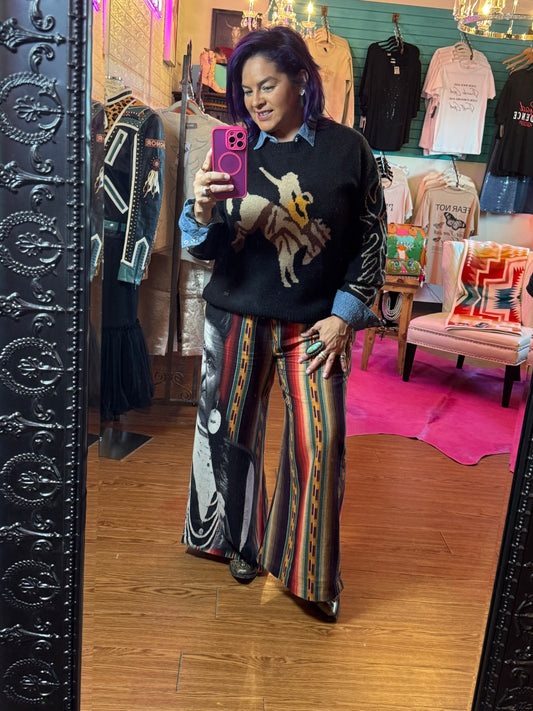 Rodeo Boot Stitch Knitted Sweater