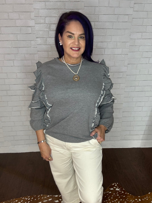 The Ruffle Sweatshirt