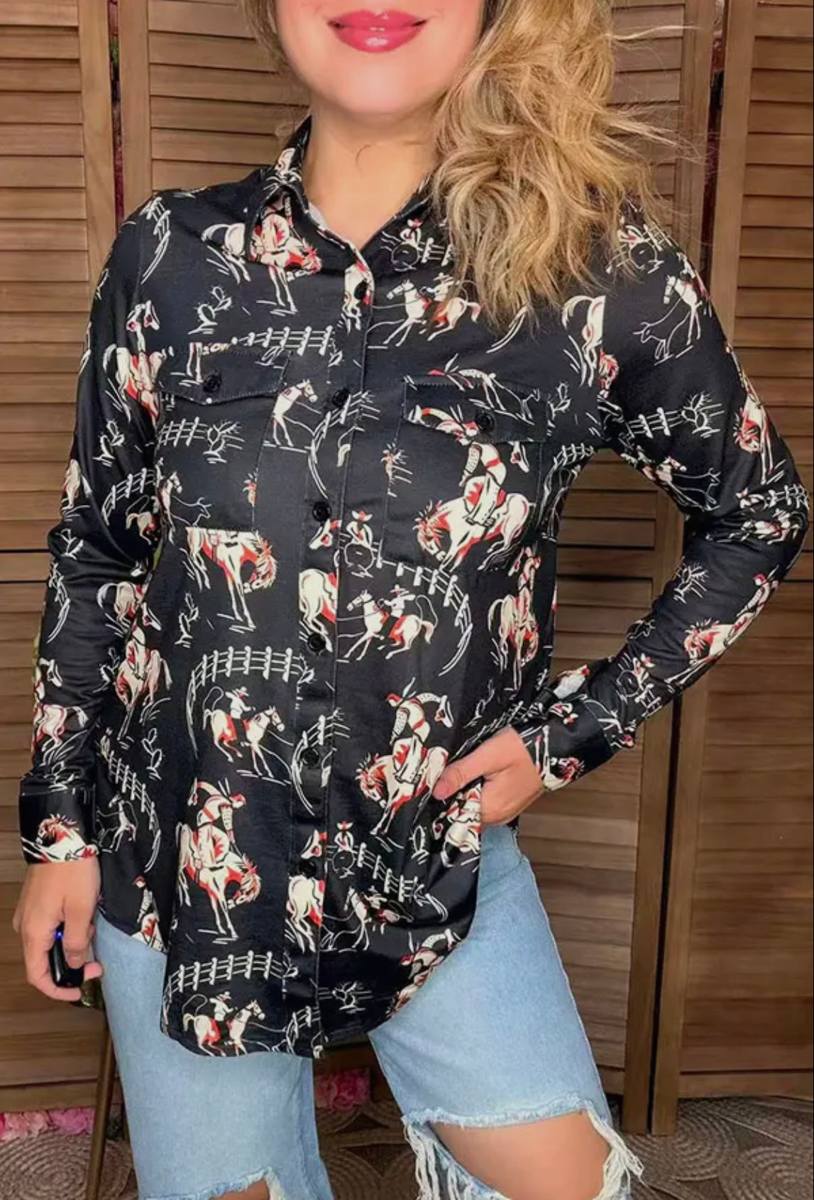 Western Riding Horse Shirt