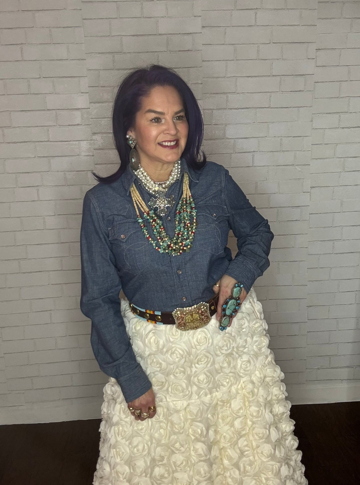 Turquoise & Amethyst Mega Ring