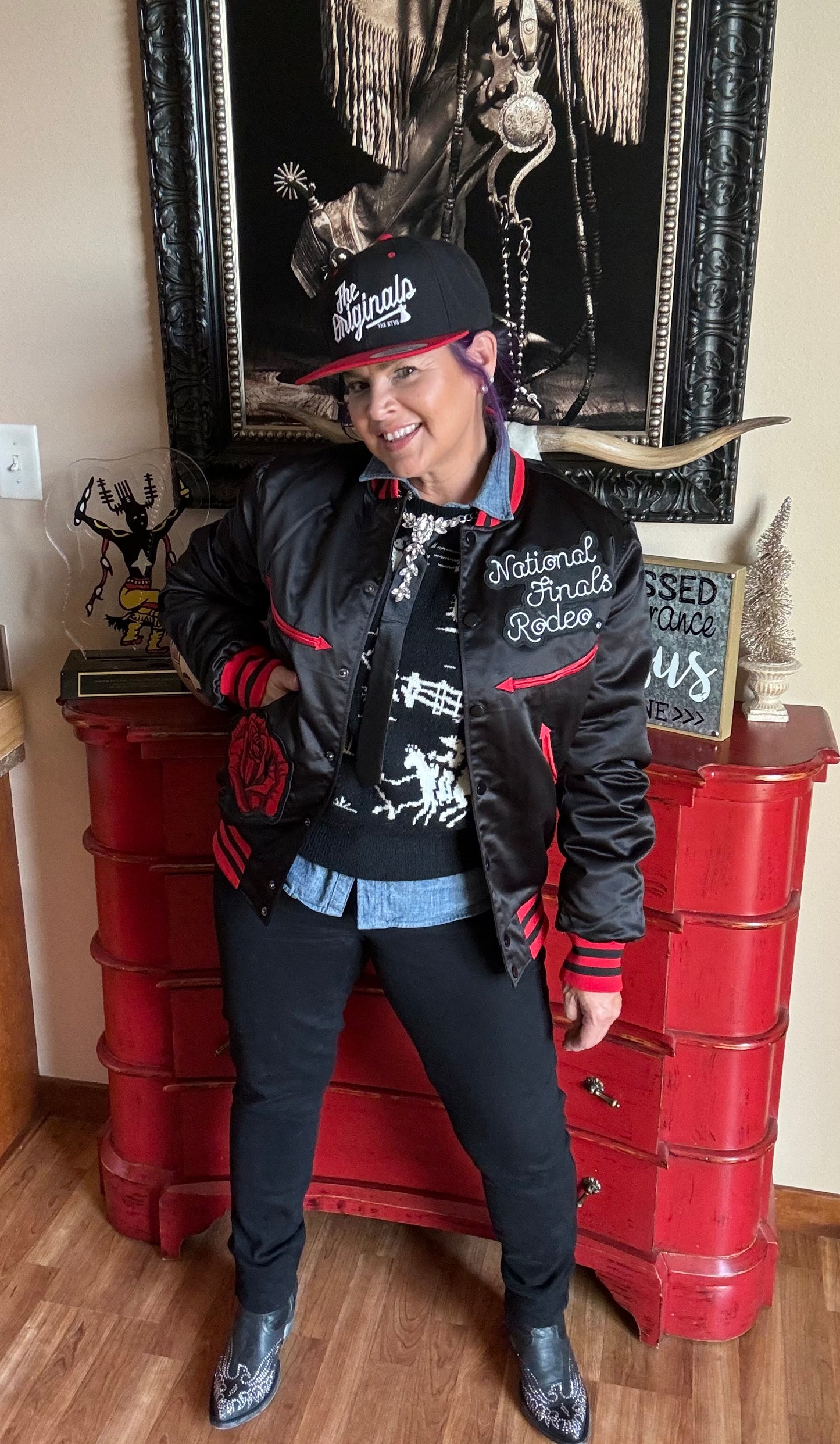 Black Classic NFR Bomber