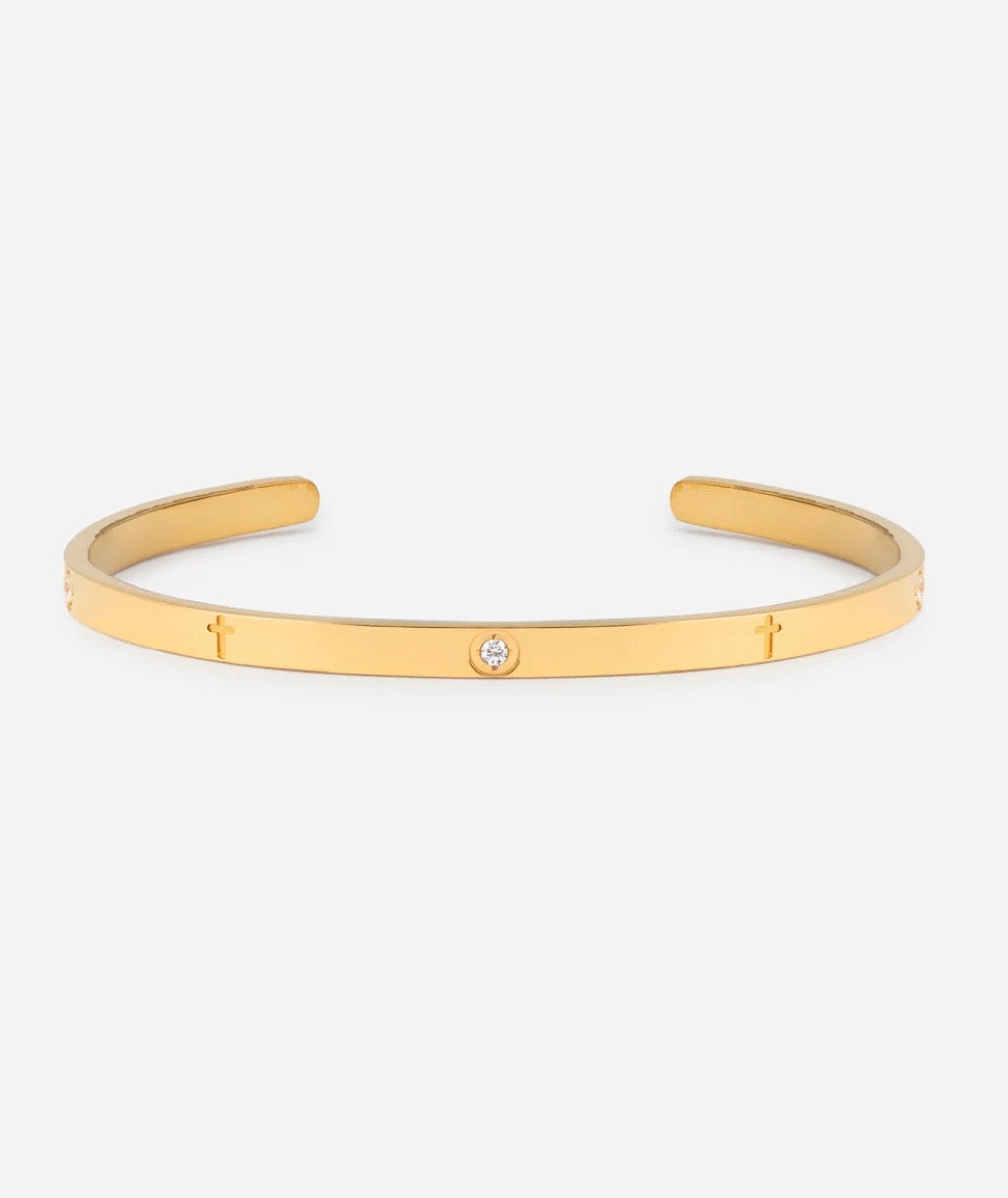 Eternity Gem Cuff Bracelet