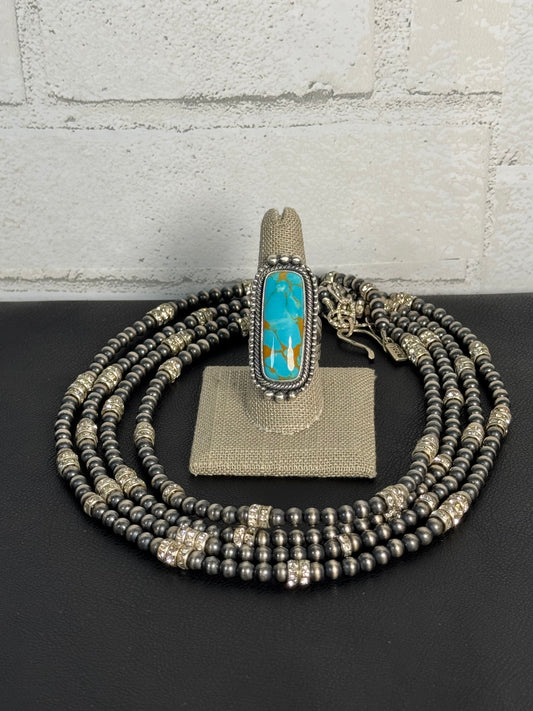 Turquoise Ring by Ray Bennett