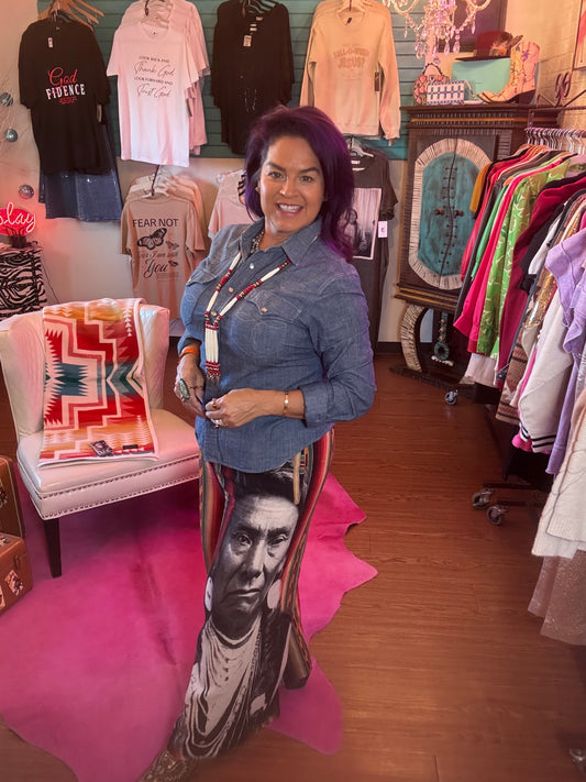 Serape Print Pants/Chief Joseph