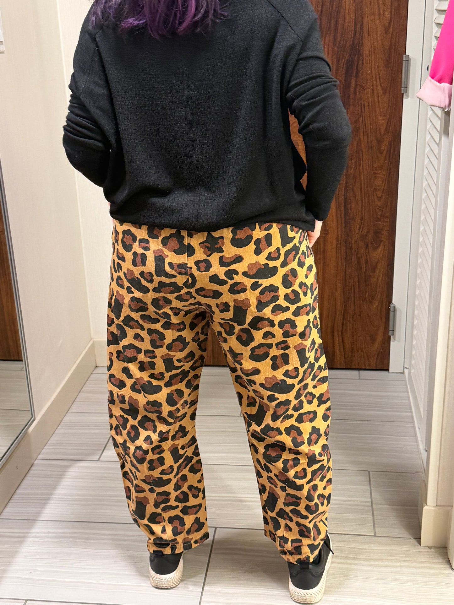 WESTERN CHEETAH BARREL PANT