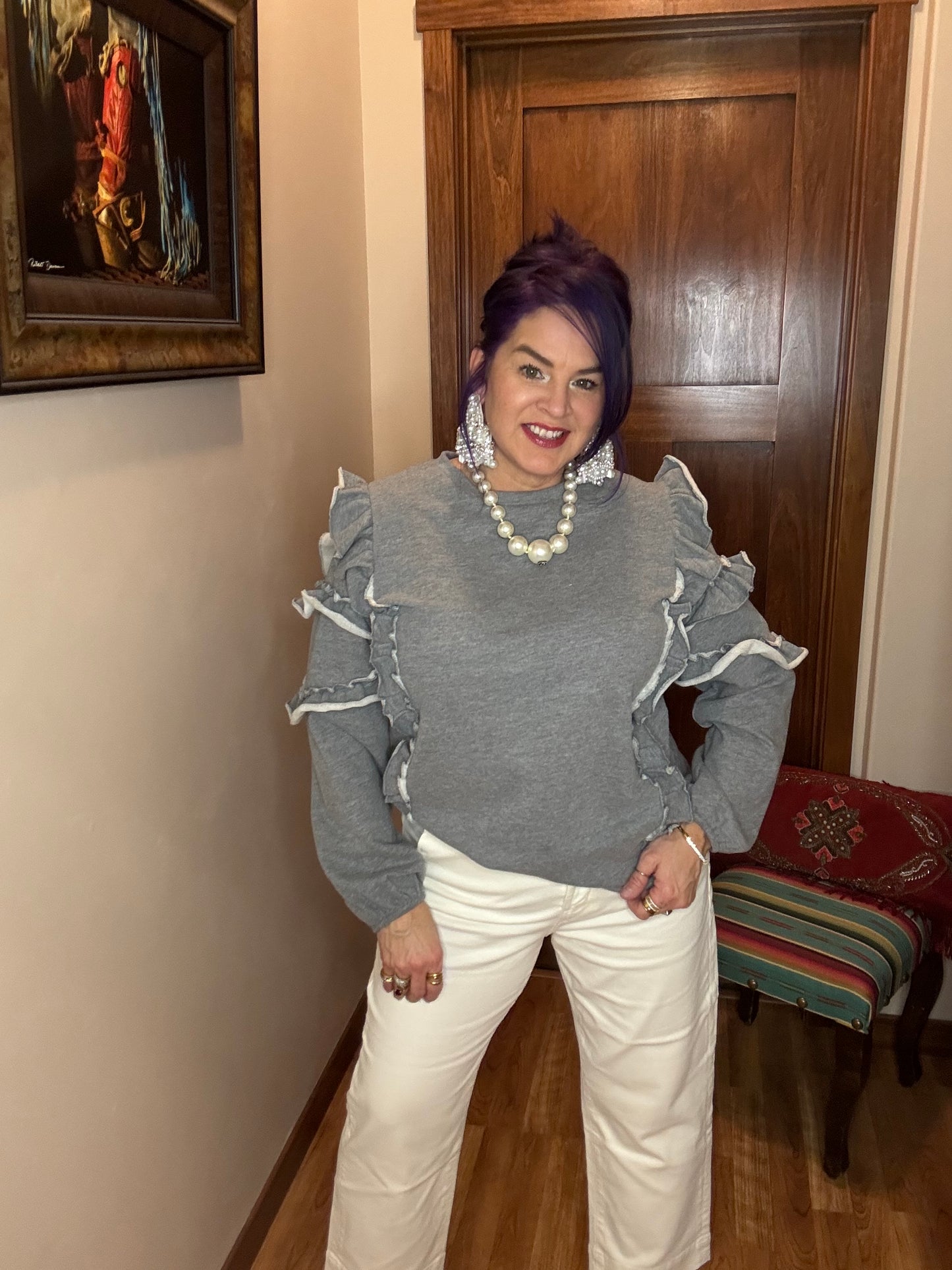 The Ruffle Sweatshirt