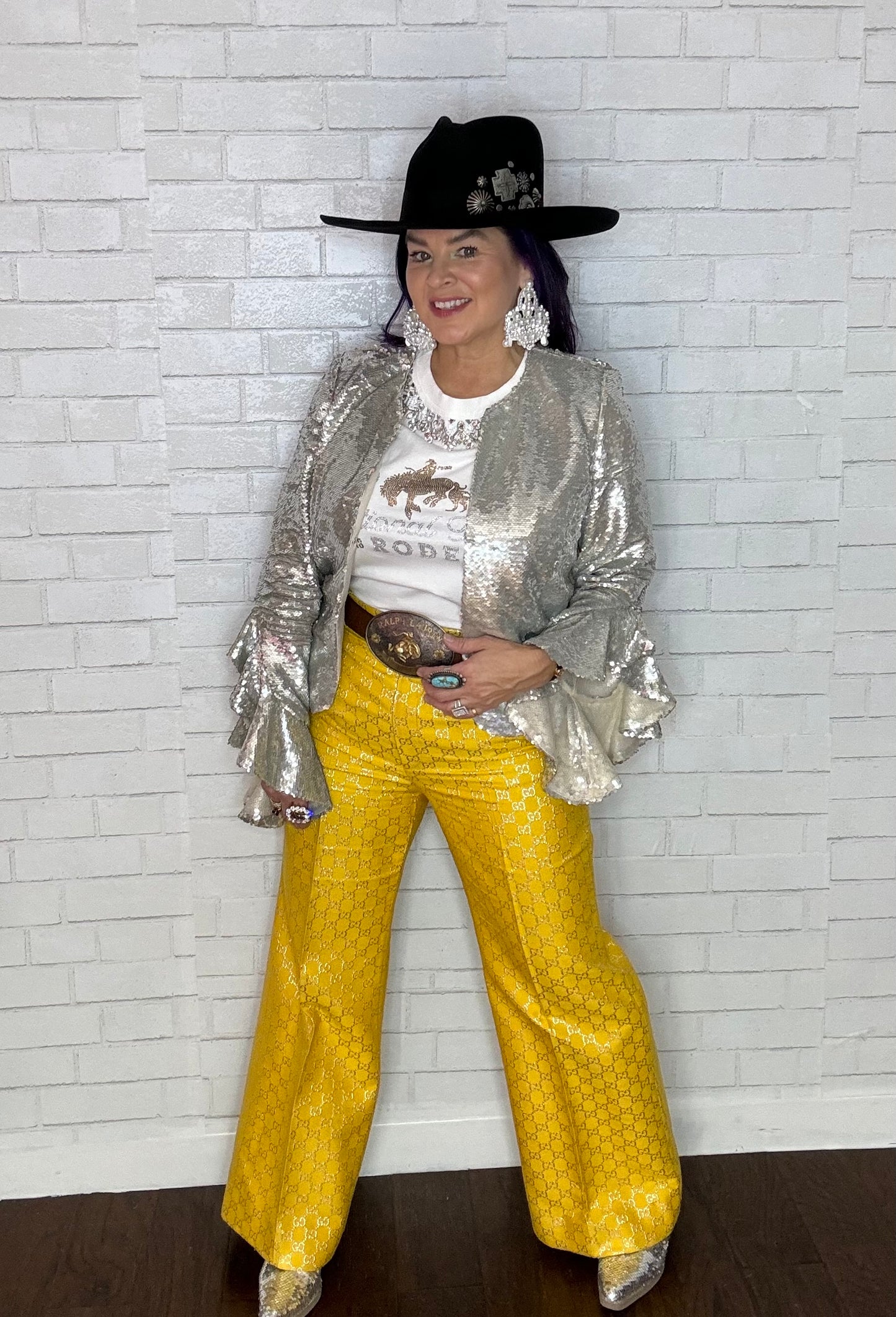 Ruffle Embellished Jacket