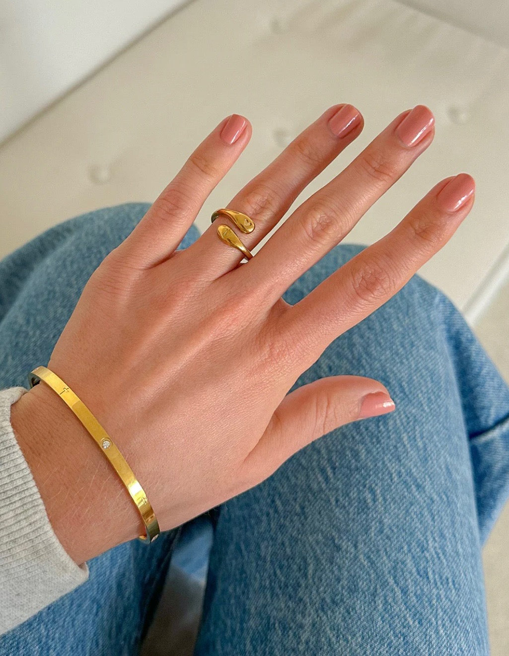 Eternity Gem Cuff Bracelet