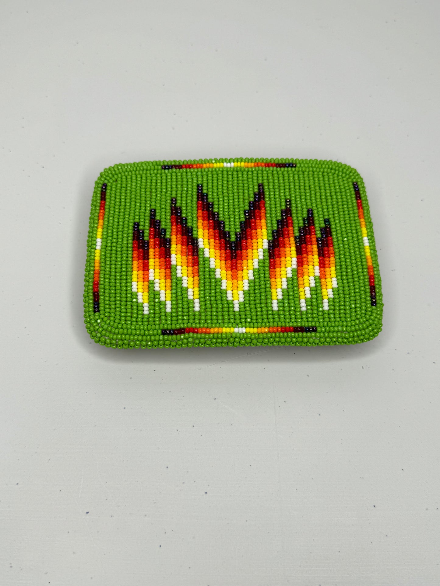 Lime Green Beaded Buckle