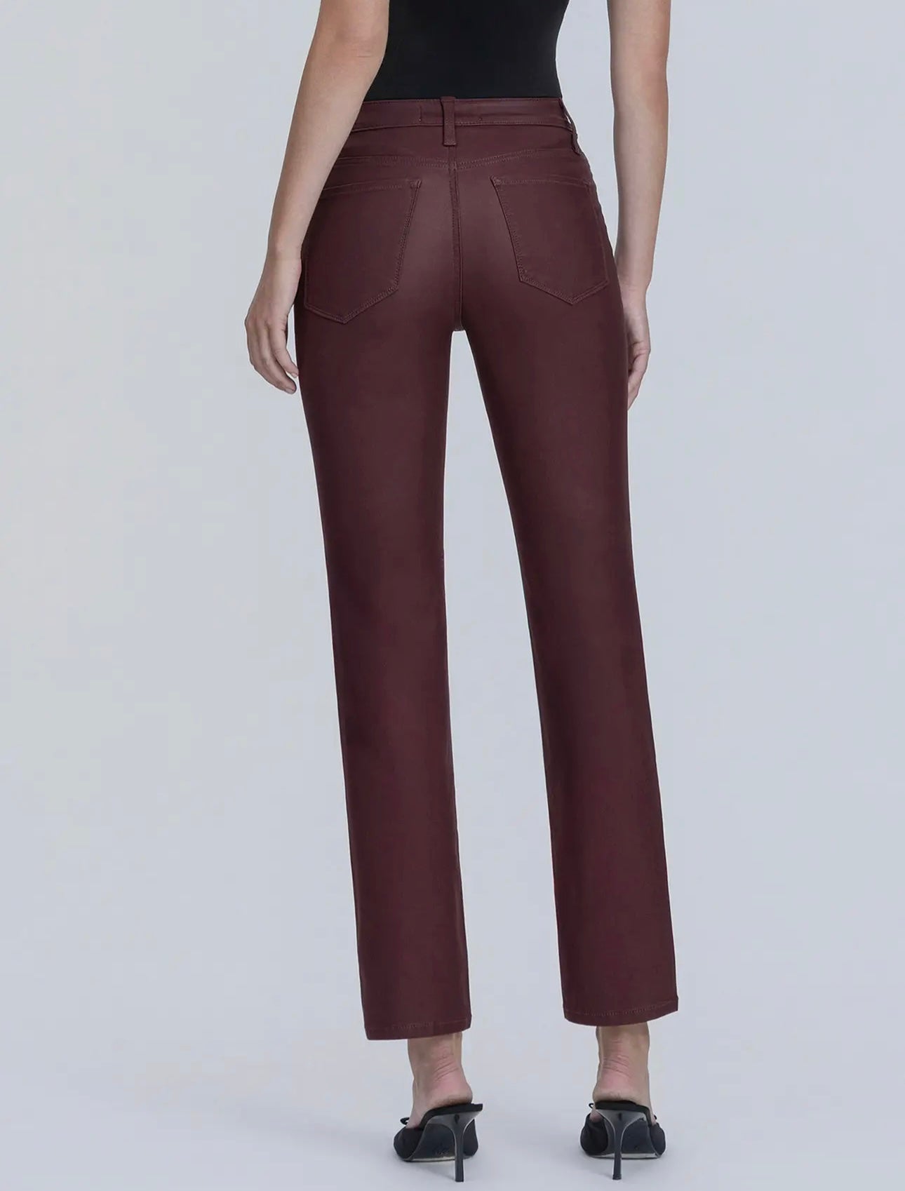 High Rise Slim Straight Jeans