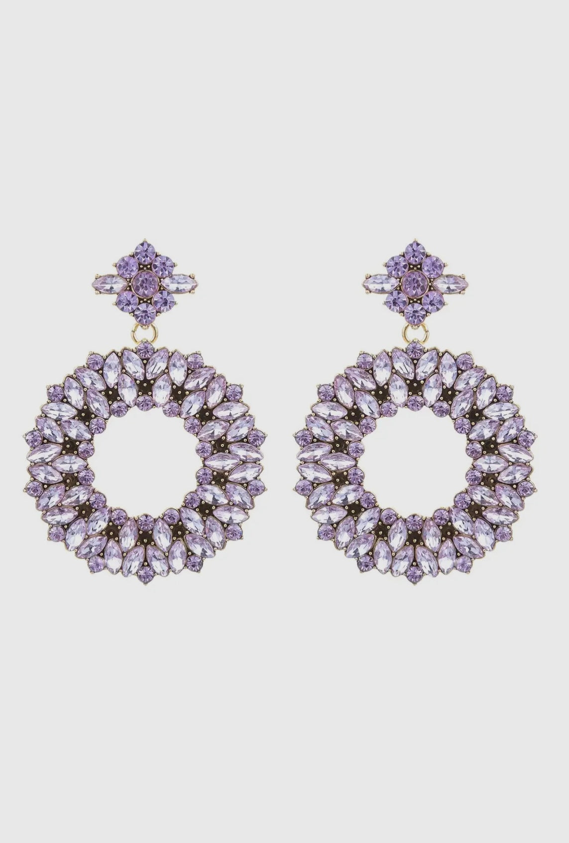 The Amethyst Loop Earrings