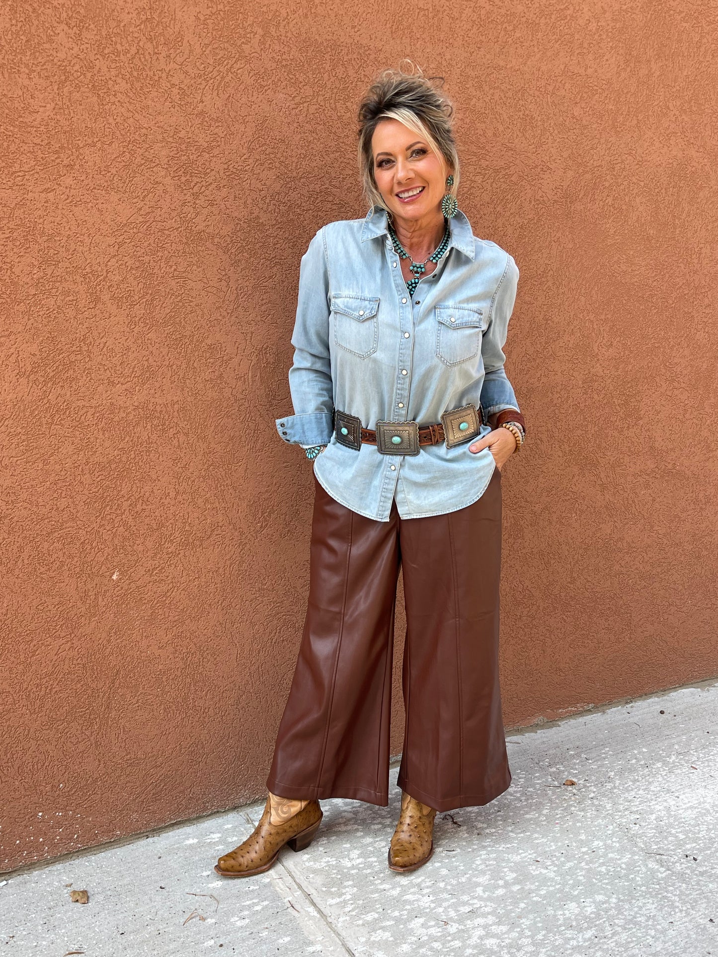 High Chaparral Wide Leg Crop Pants