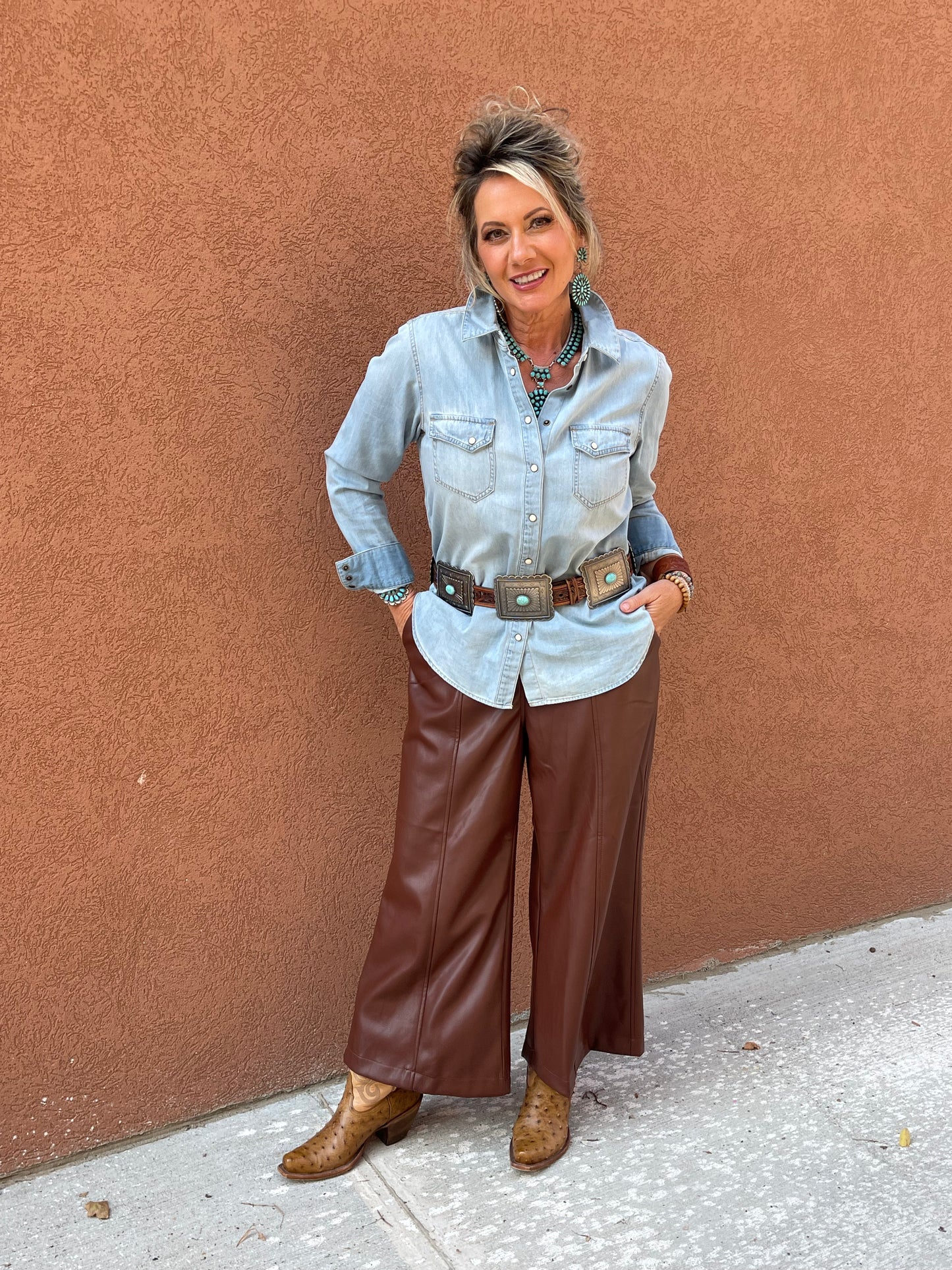 High Chaparral Wide Leg Crop Pants