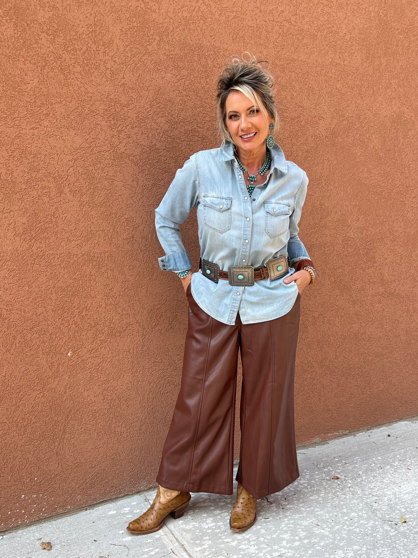 High Chaparral Wide Leg Crop Pants