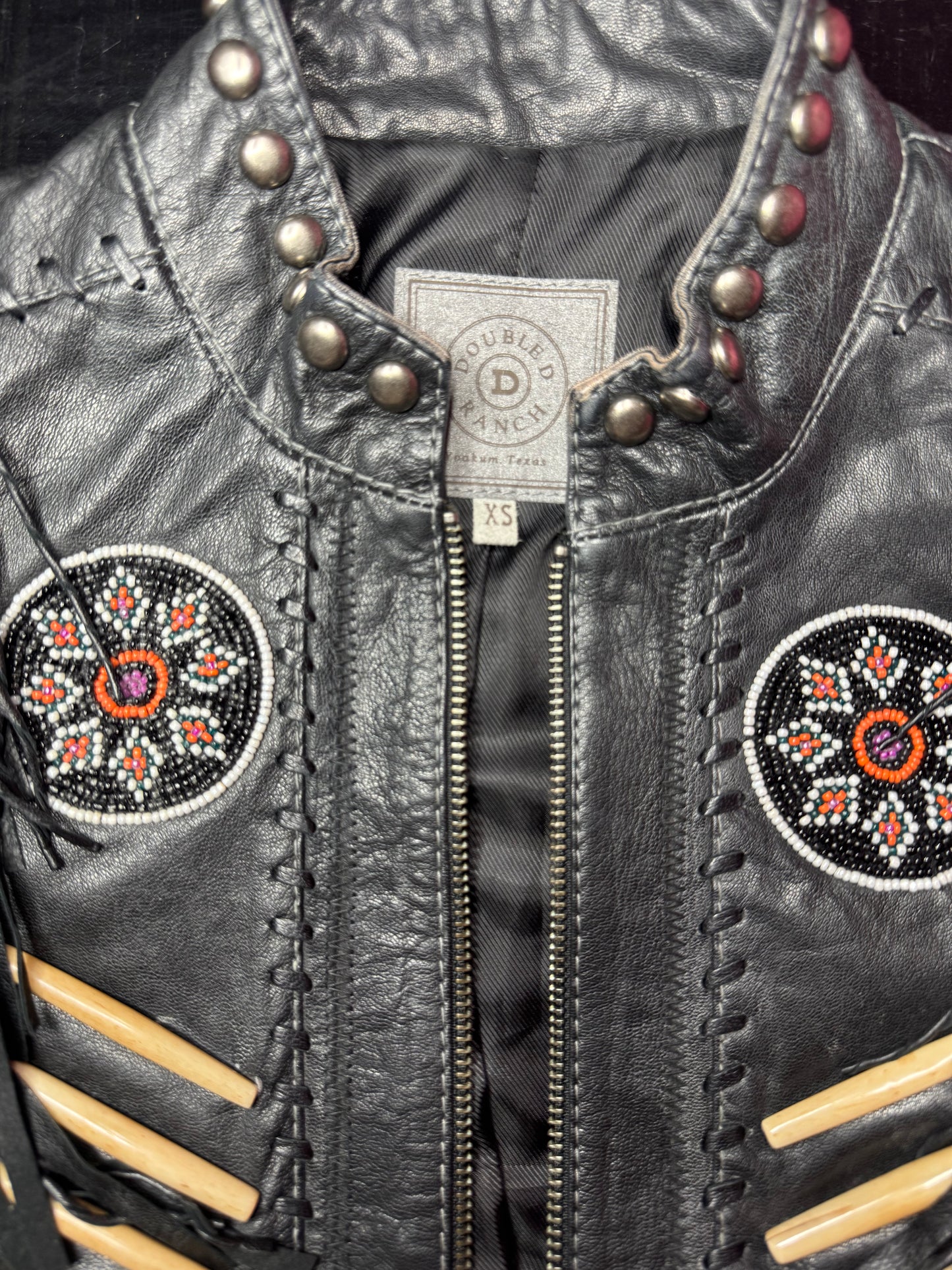 Black Leather DDR Jacket