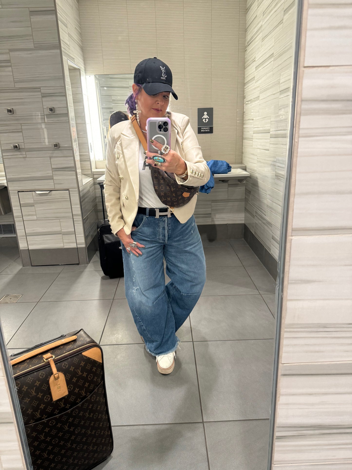 Vegan Leather Blazer