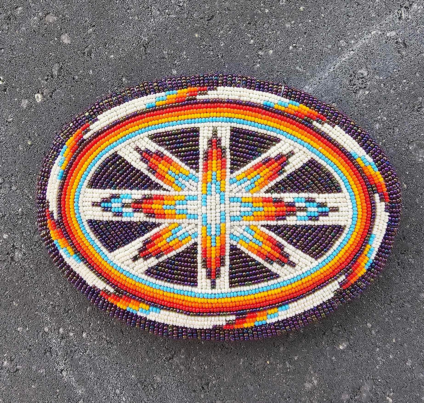 Miss Hidatsa Oil Celebration Beaded Buckle