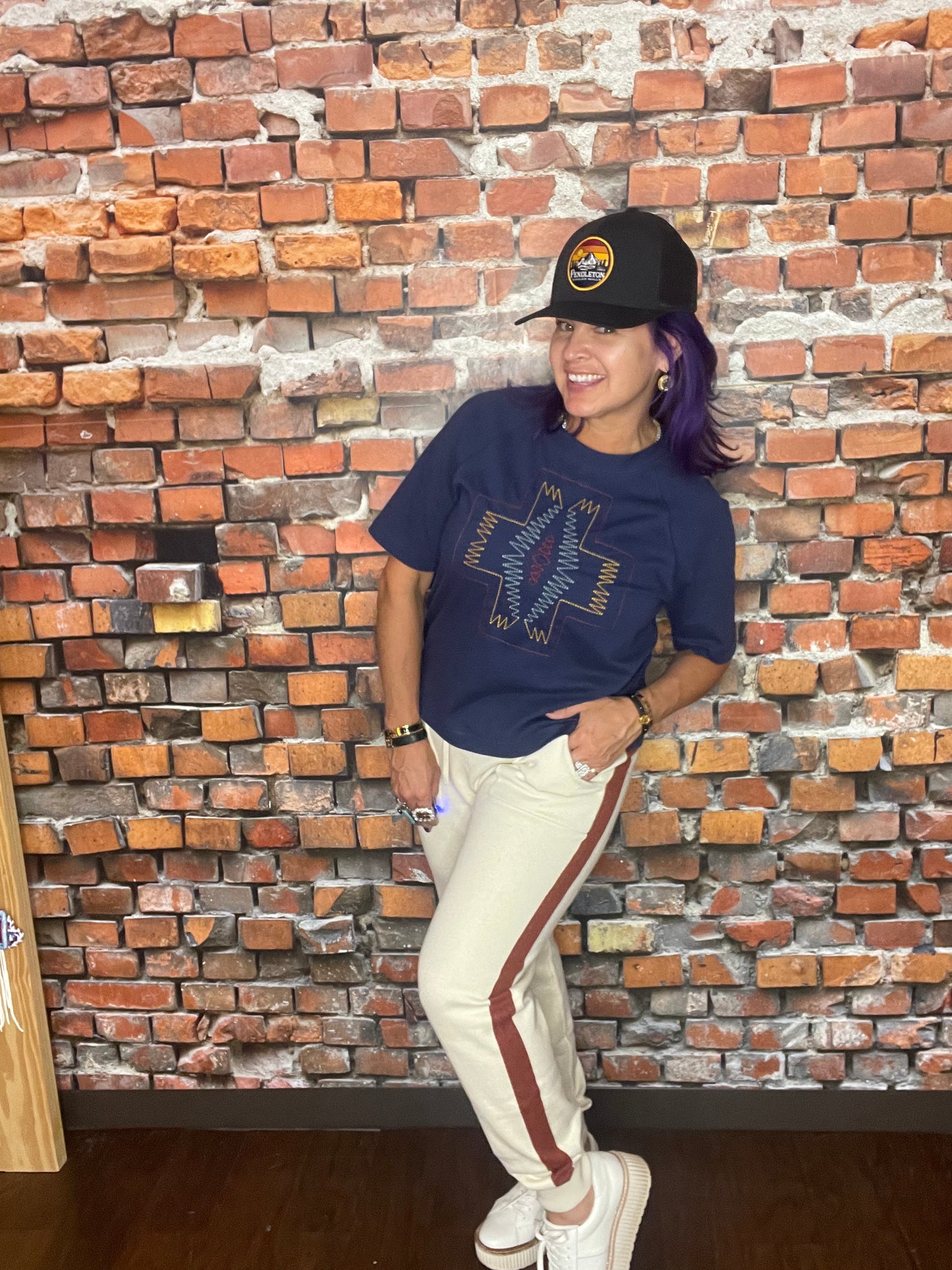 Embroidered Raglan Tee
