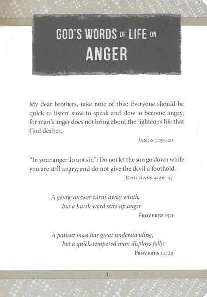 God’s Words of Life for Men