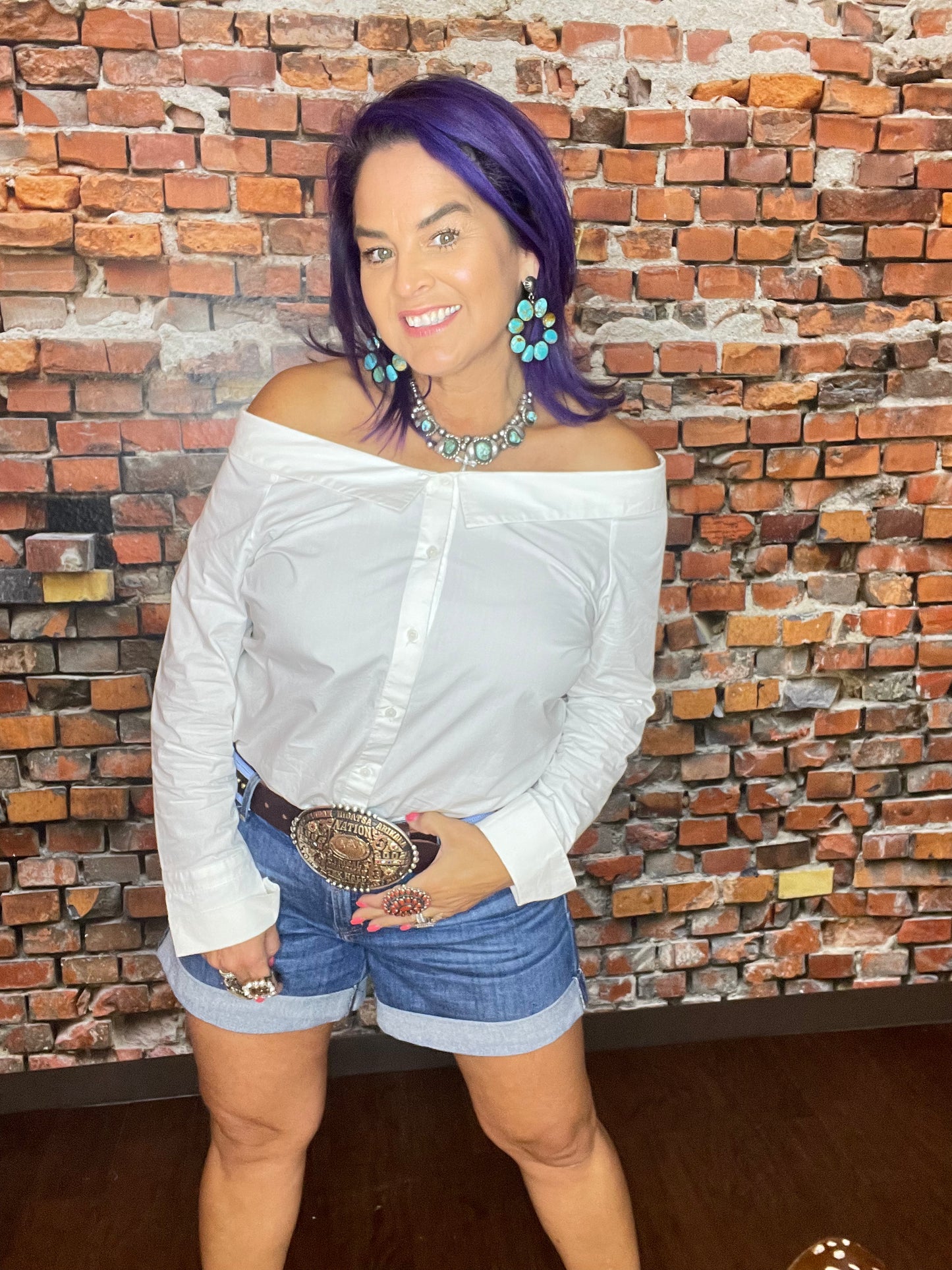 Off-The-Shoulder Sequinned Top