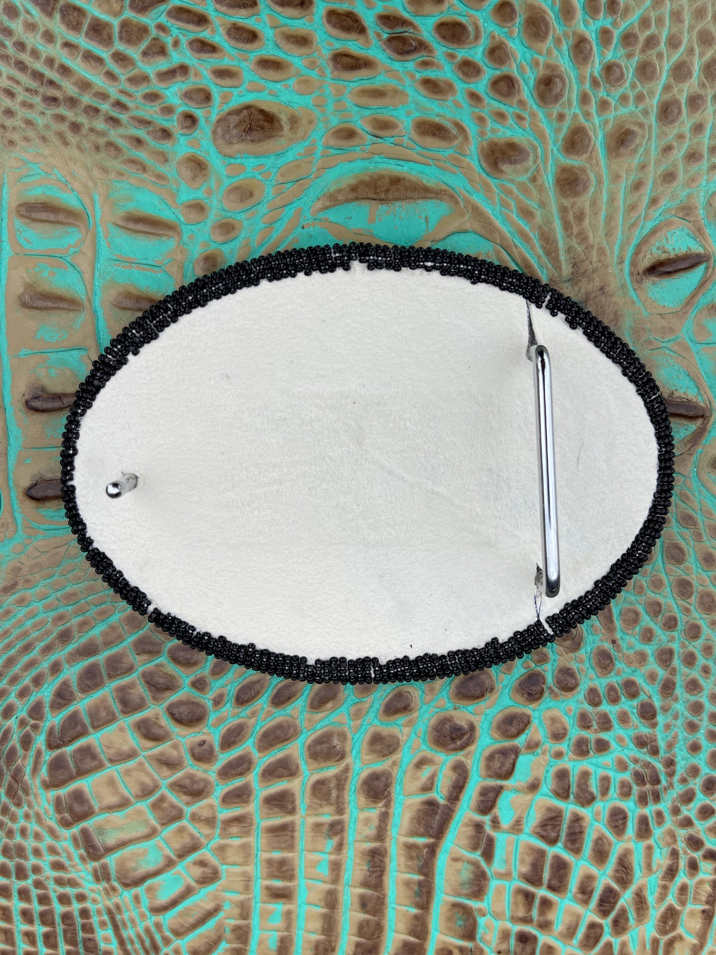 The Blue Rose Beaded Buckle