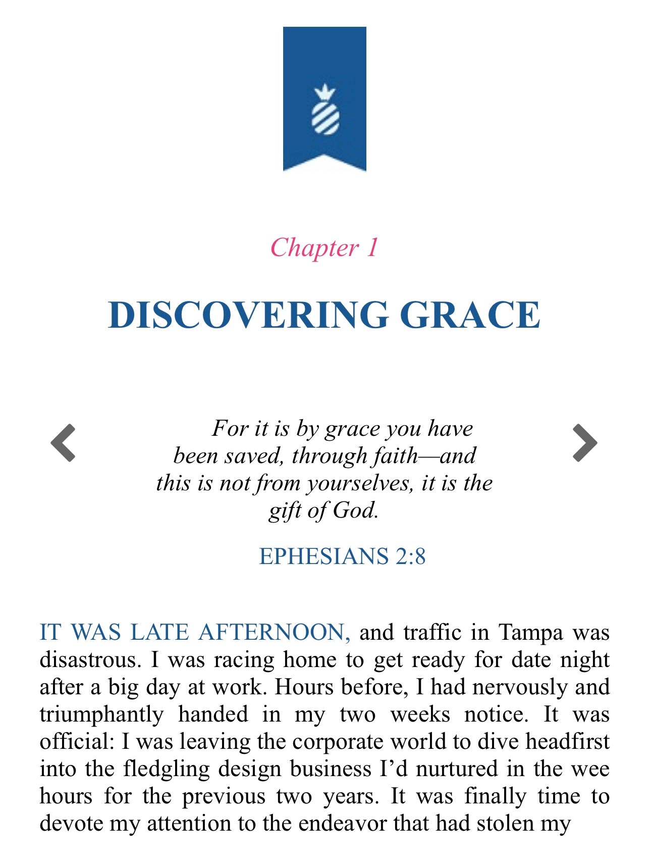 Grace Not Perfection