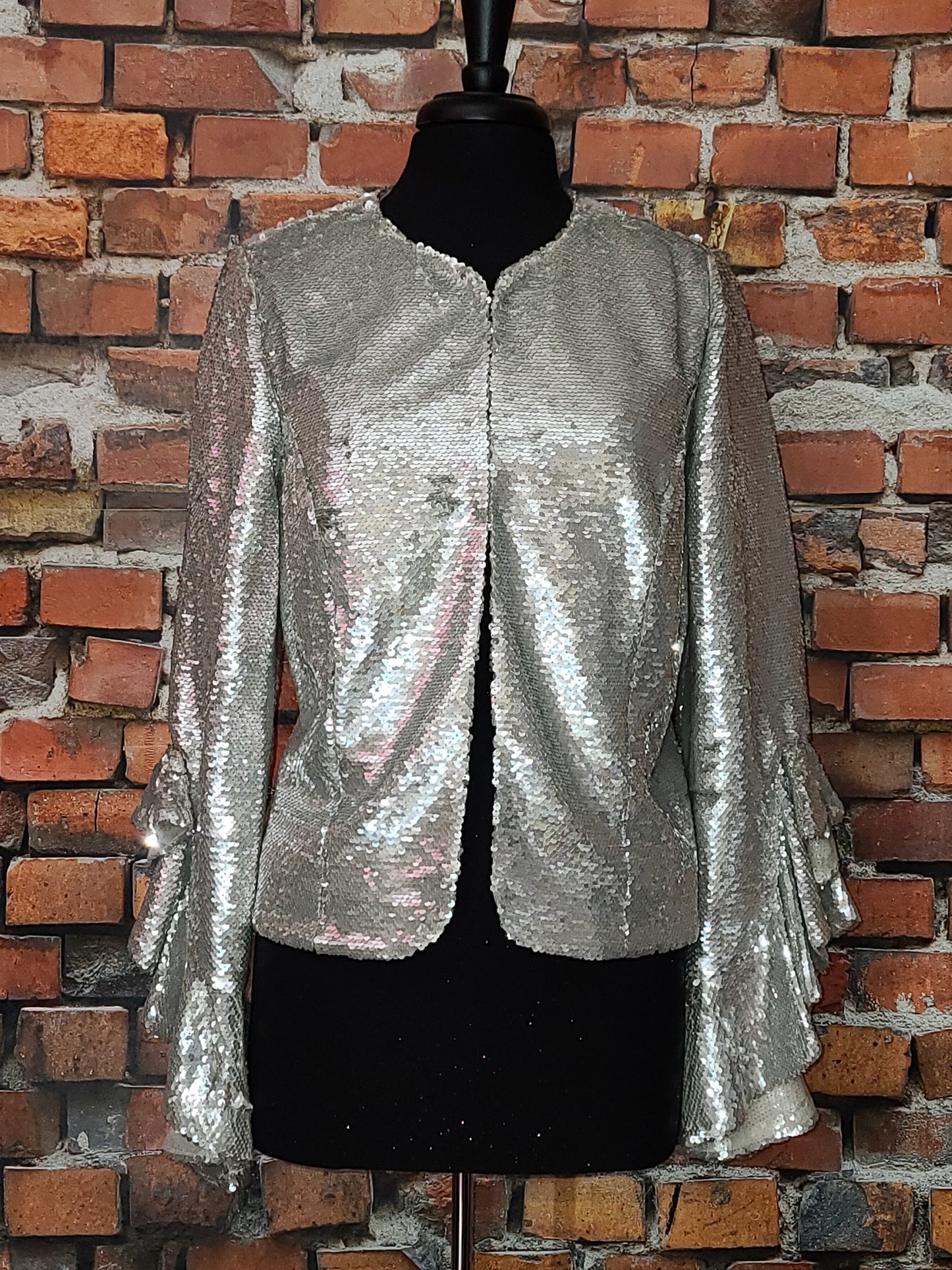 Ruffle Embellished Jacket