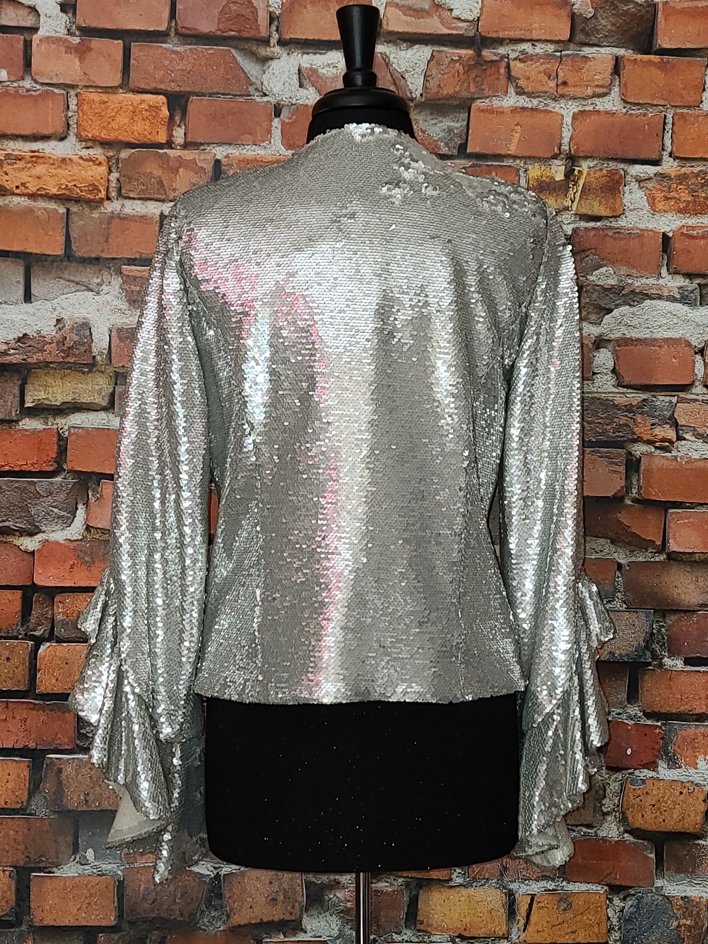 Ruffle Embellished Jacket