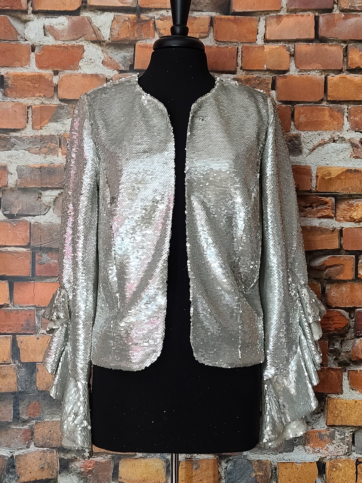 Ruffle Embellished Jacket