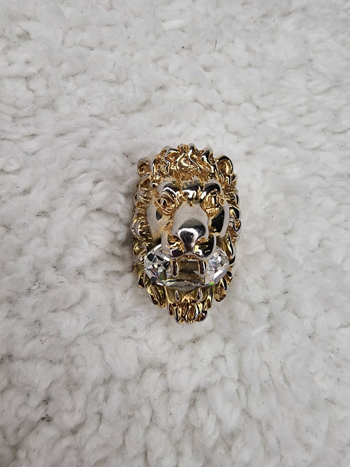 Pre-Loved Gucci Lion Head Ring