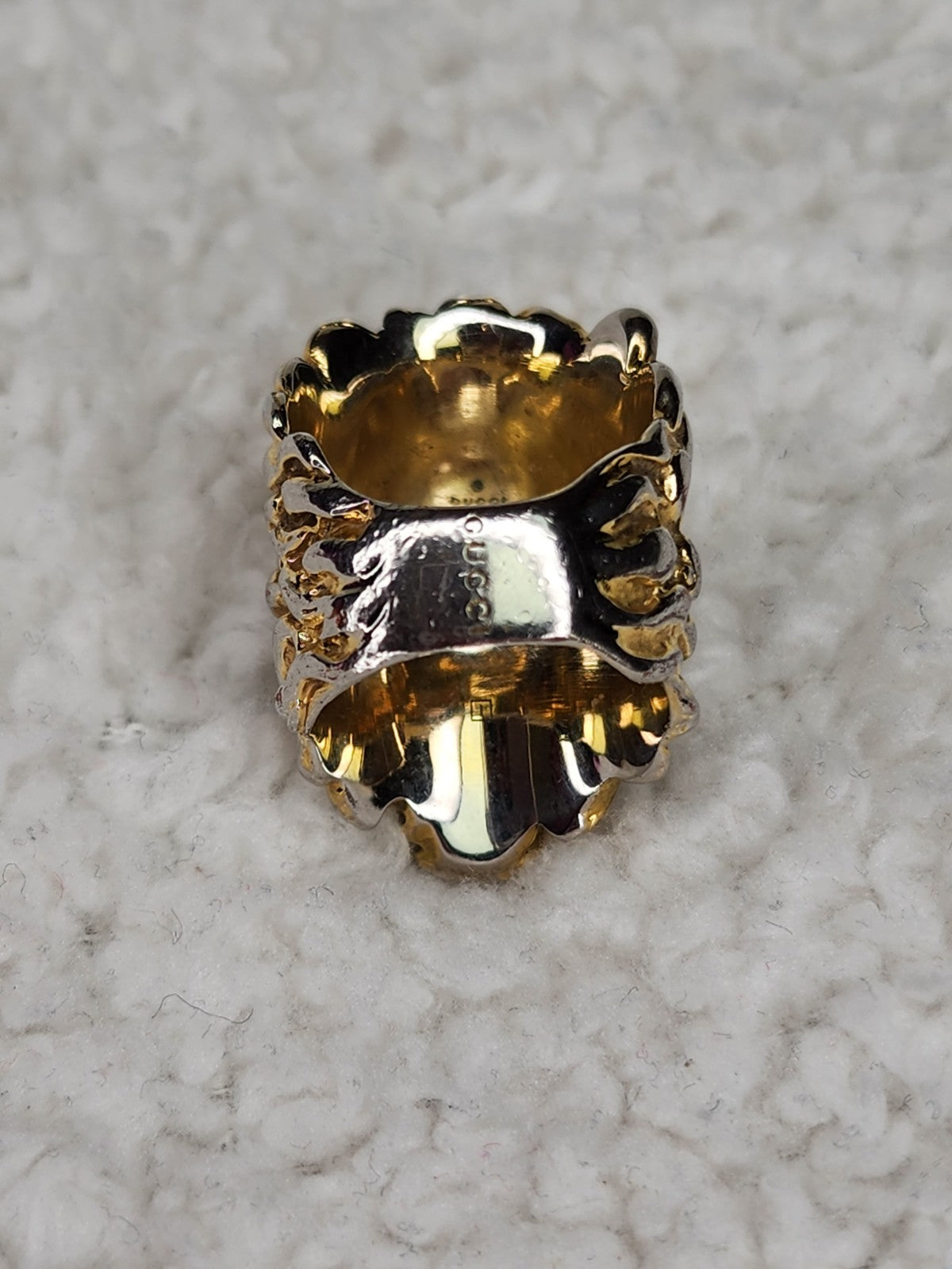 Pre-Loved Gucci Lion Head Ring