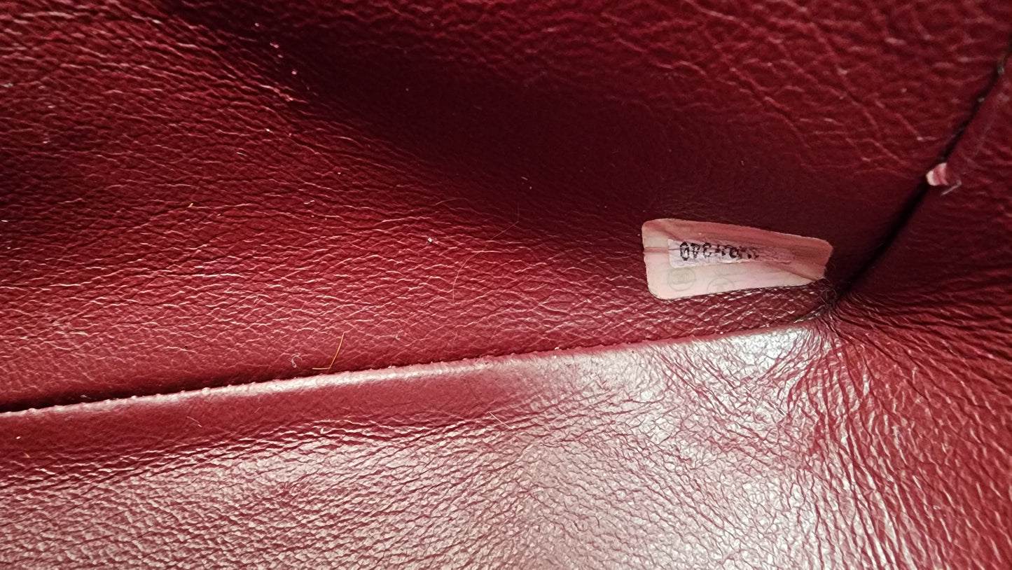 Pre-Loved Chanel Black Vertical Lambskin Flap Jumbo Bag