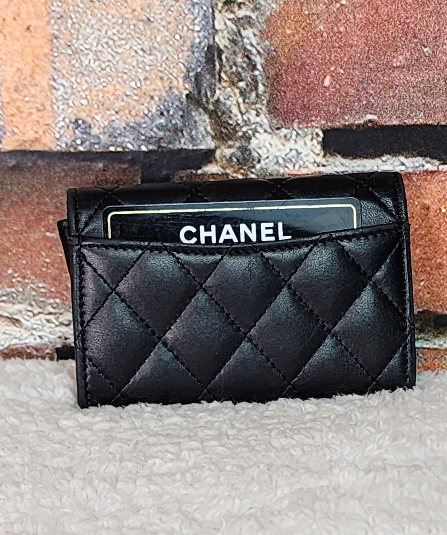 Pre-Loved Chanel Caviar Quilted Lambskin Card Wallet