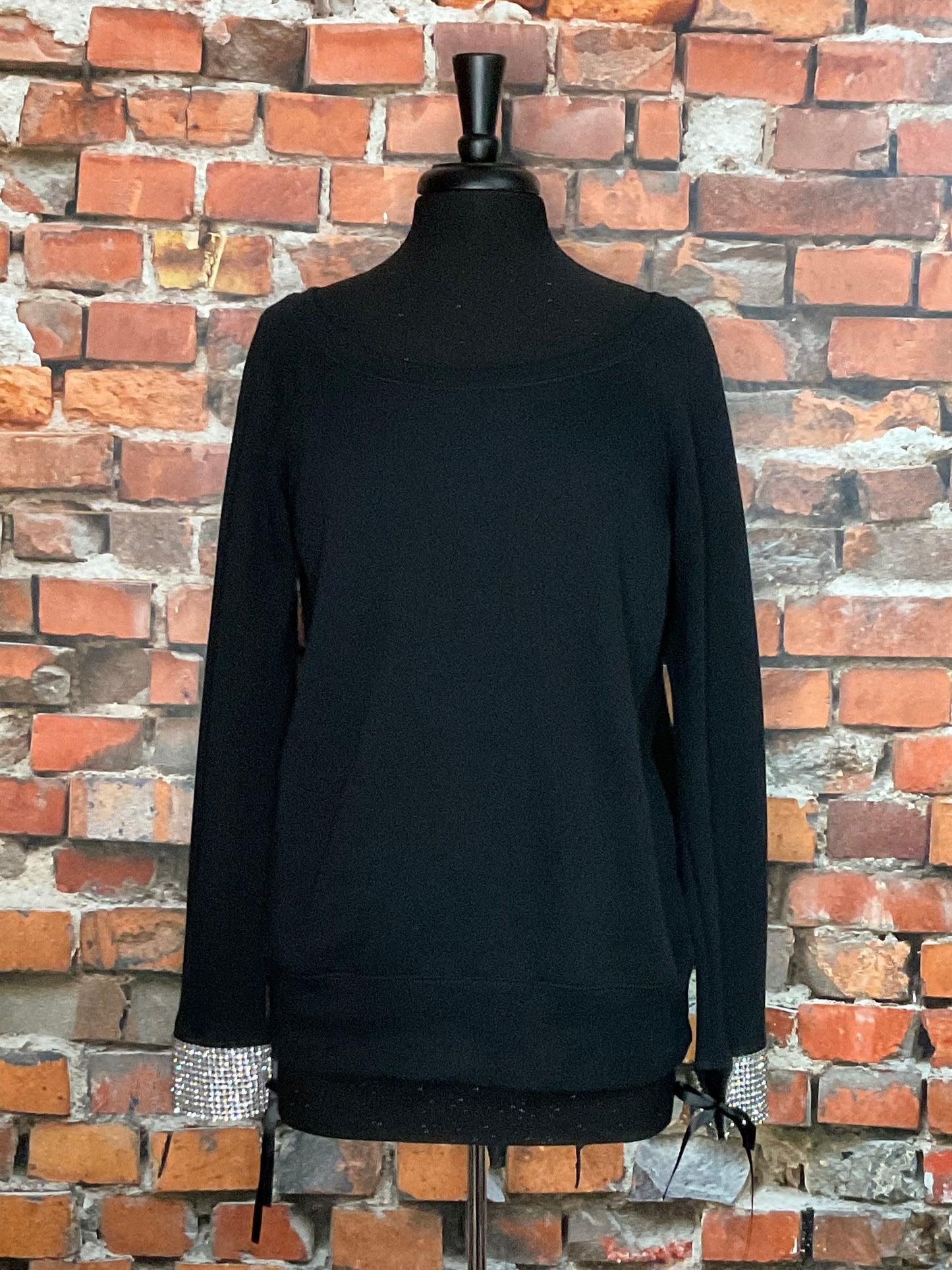 Crystal Cuff Sweatshirt