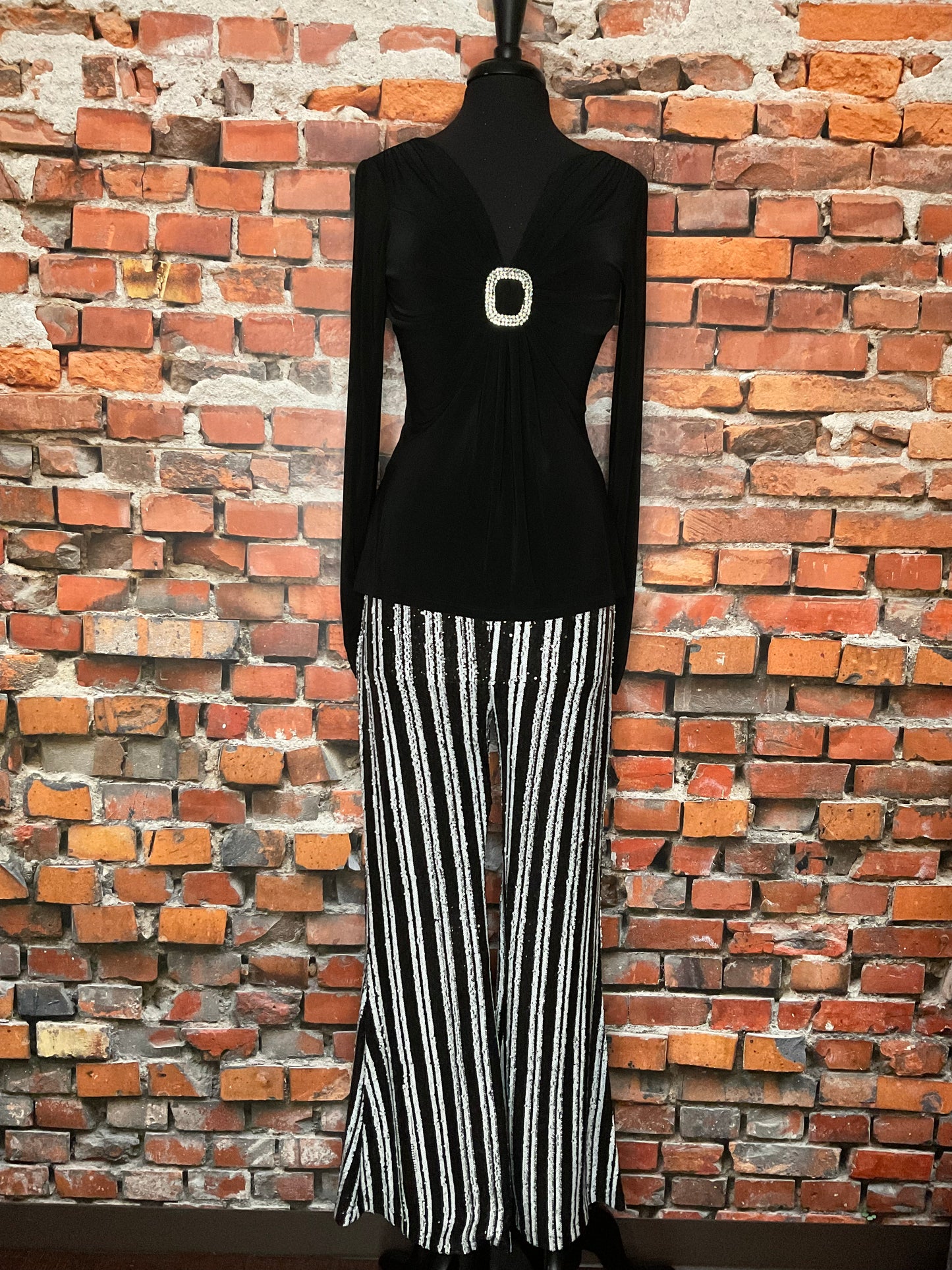 Striped Sequin Pant with a Flare!