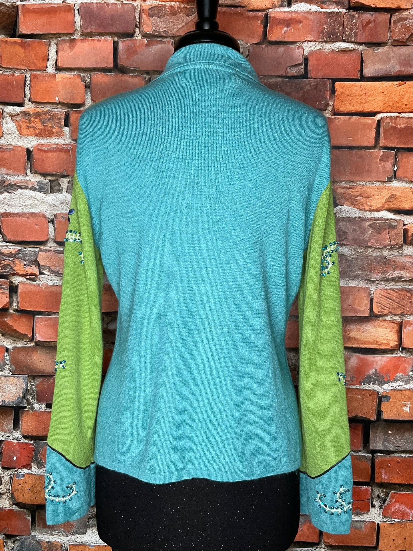 Jeweled Flower Sweater