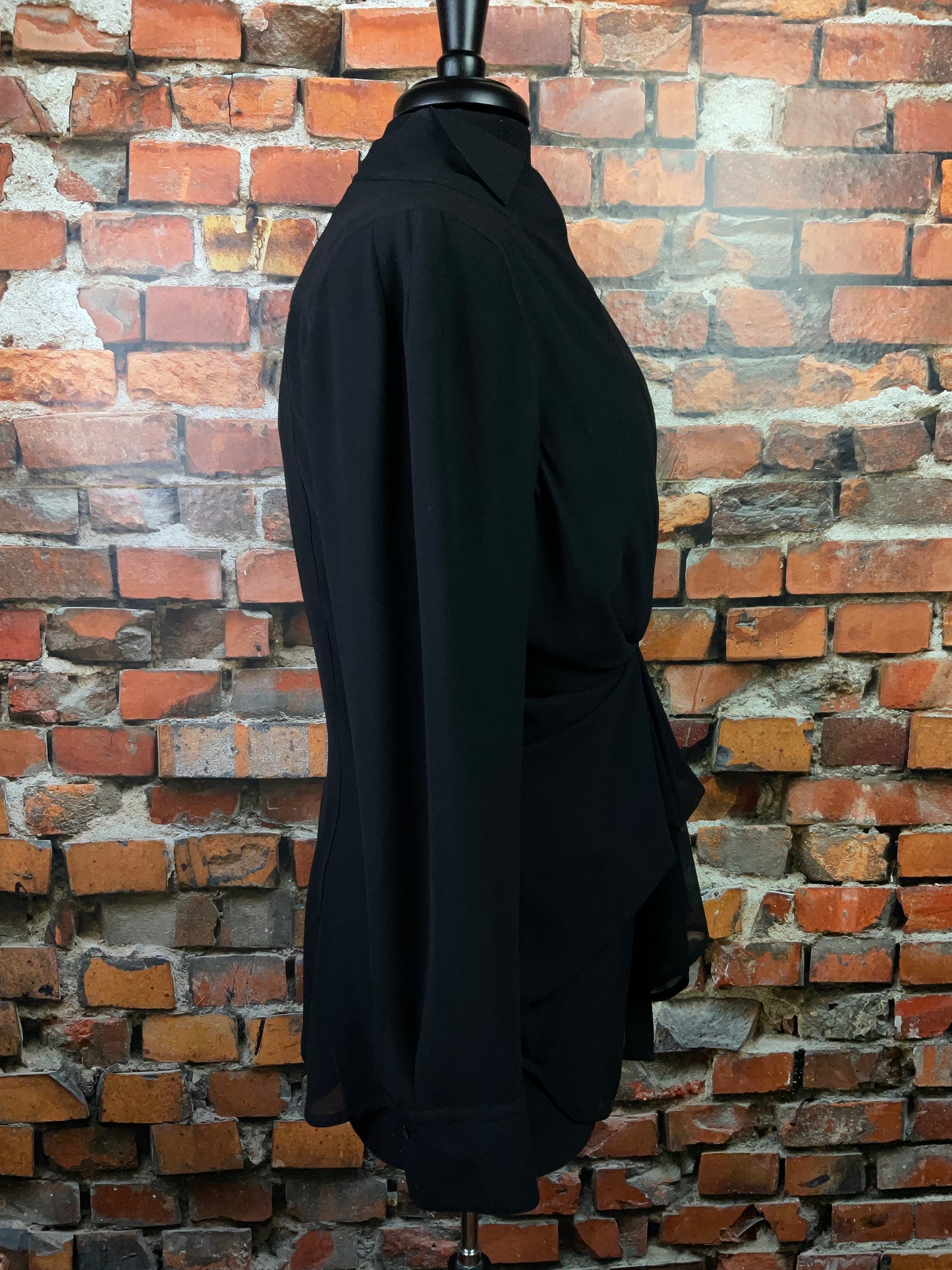 Sheer Flowing Blouse with Unique Design