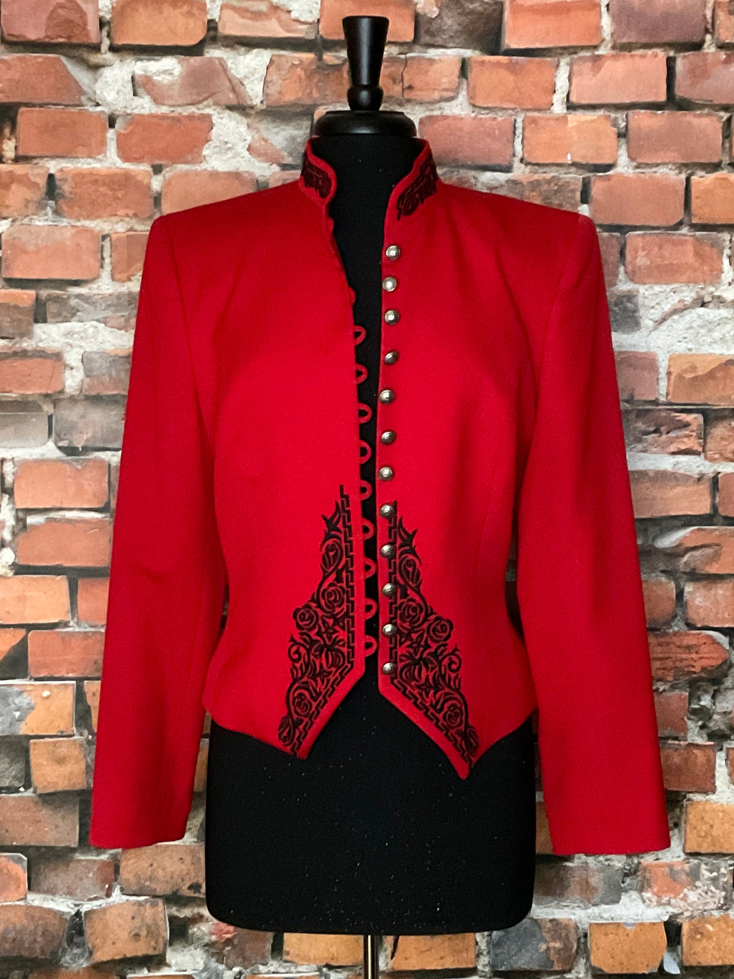 Hairston Blazer with Black Embroidery