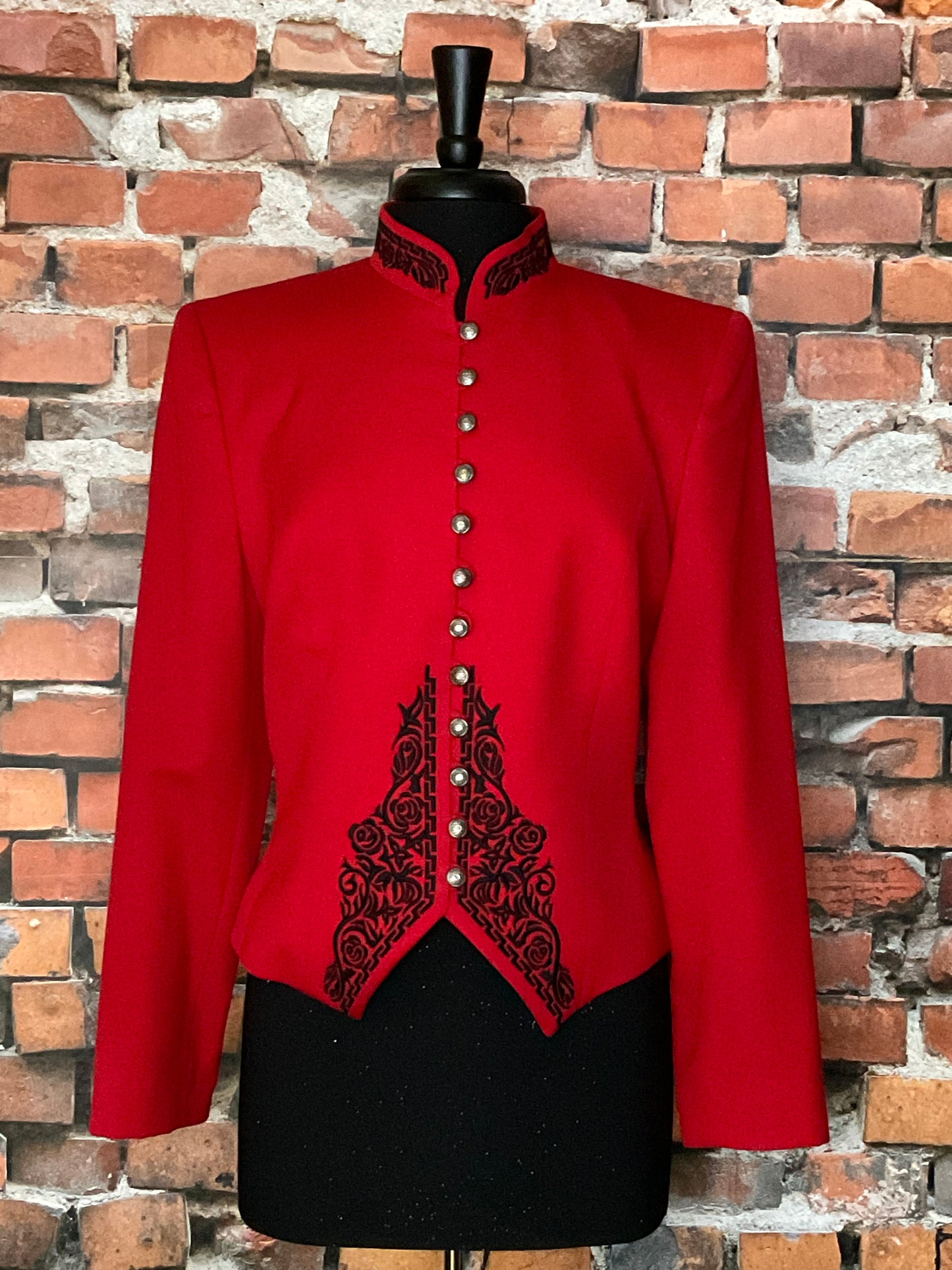 Hairston Blazer with Black Embroidery