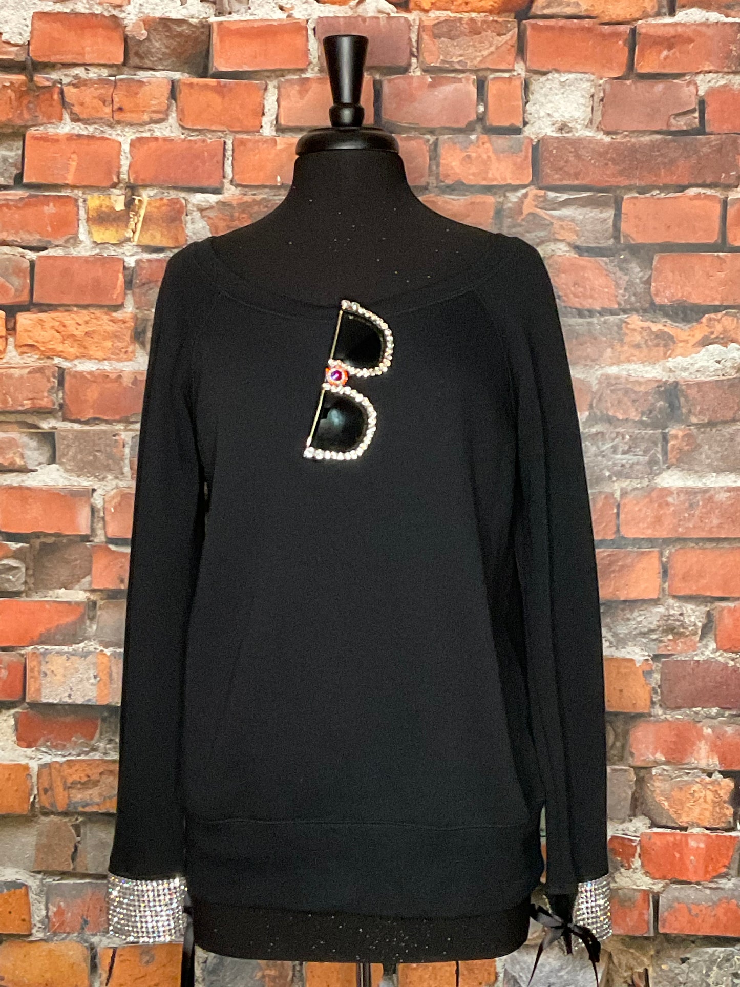 Crystal Cuff Sweatshirt