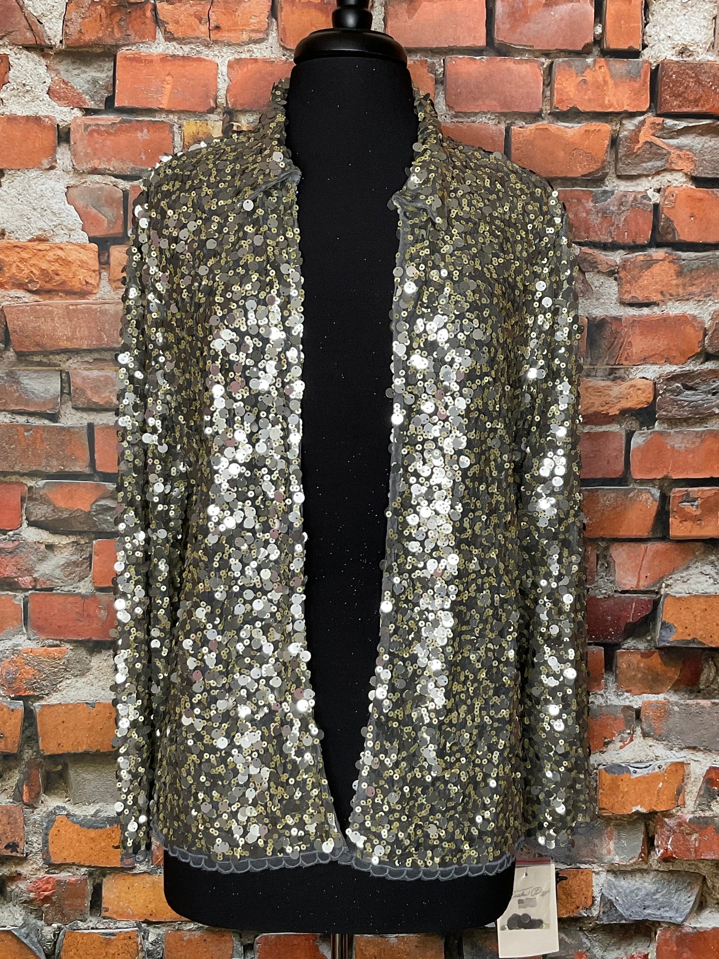 Sequinned Shirt Jacket