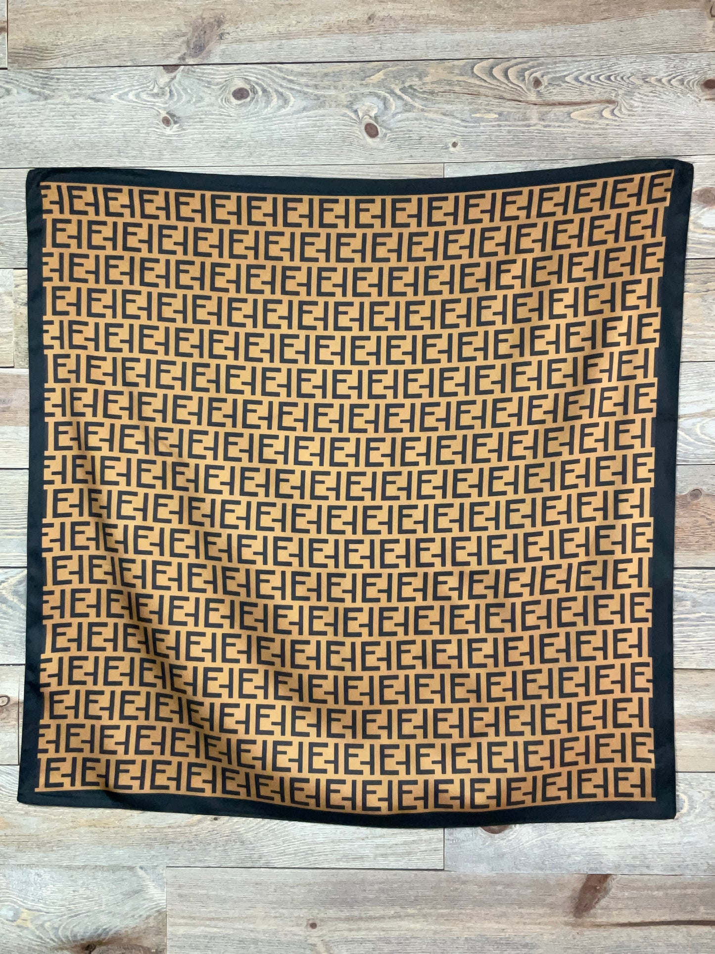 Espresso and Black Scarf