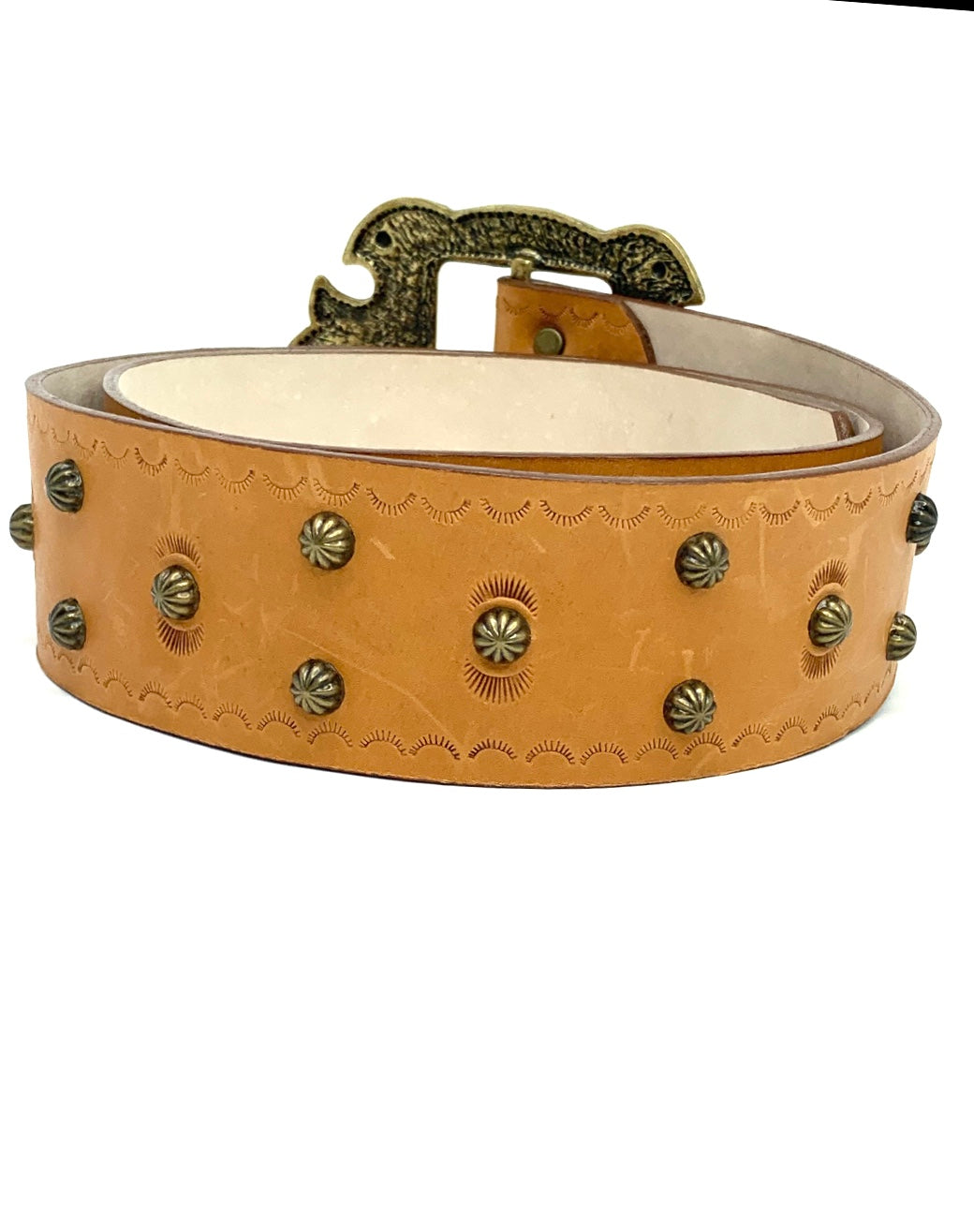 Leather Belt with Buckle