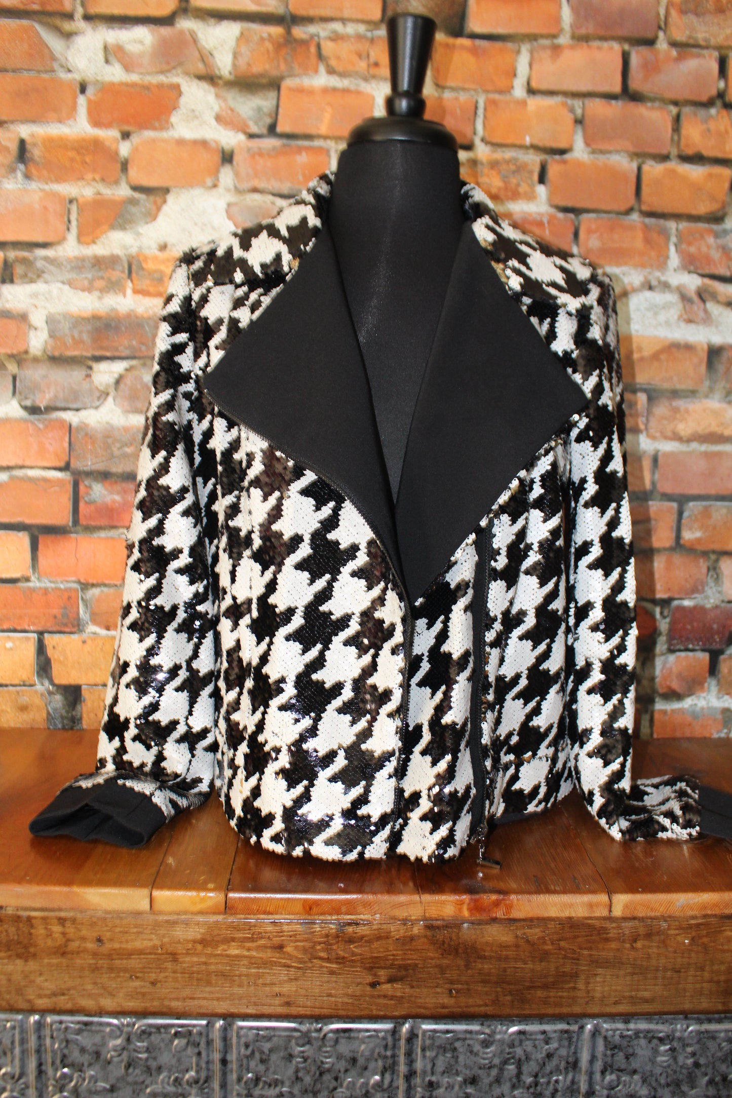 Sequin Moto Jacket