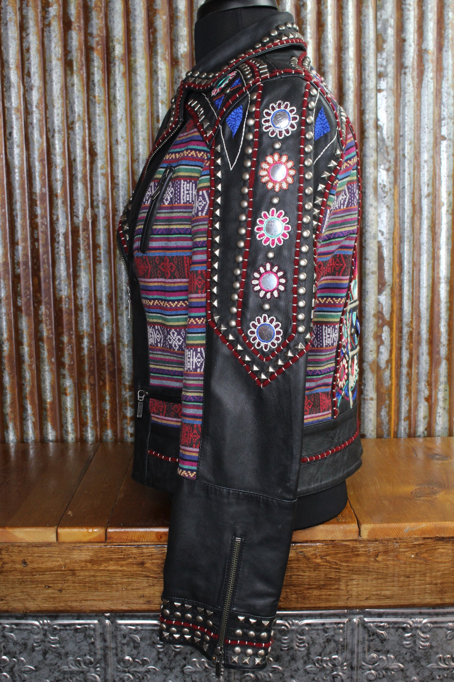 Flowers & Mirrors Leather Jacket